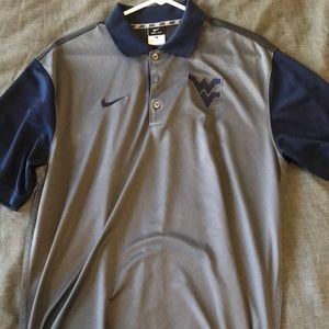 WVU Nike Dri- Fit Golf Polo